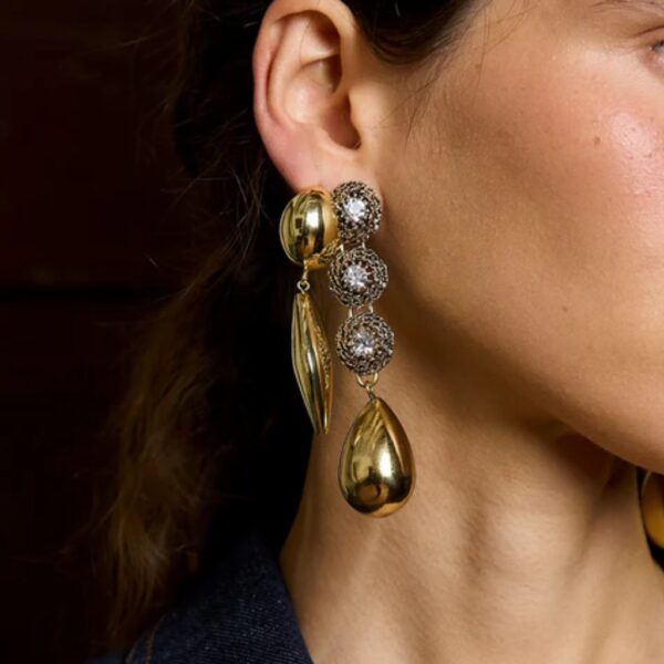 TANGO06 Earrings Gold - SITA NEVADO - Image 2