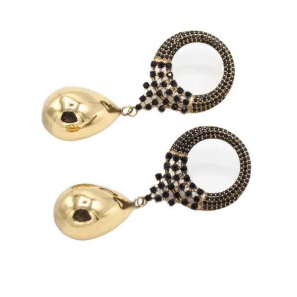 CAMPANILE Earrings Black - SITA NEVADO