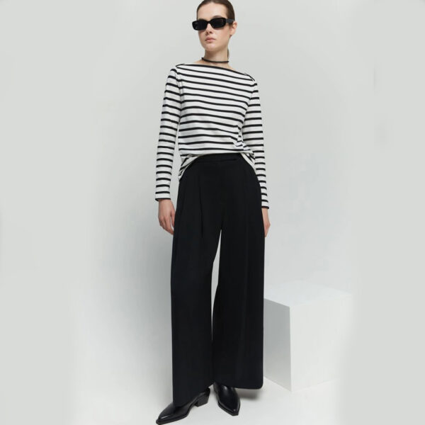 Ginseng wide trousers black - iBLUES - Image 3