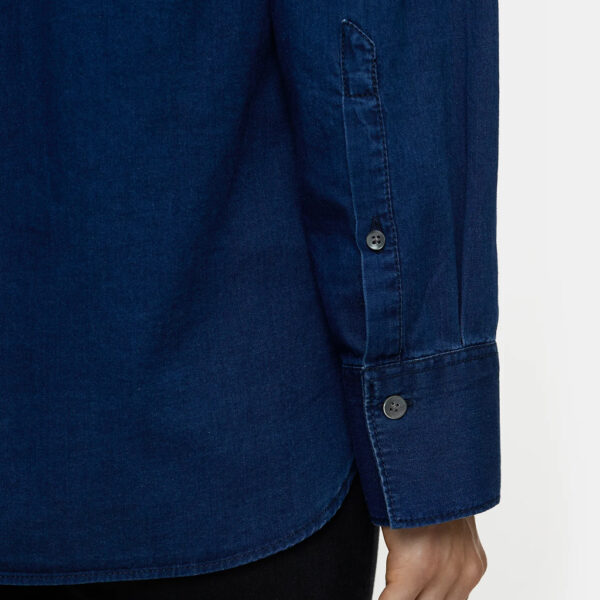 Asymmetric shirt denim dark blue - CLOSED - Image 6