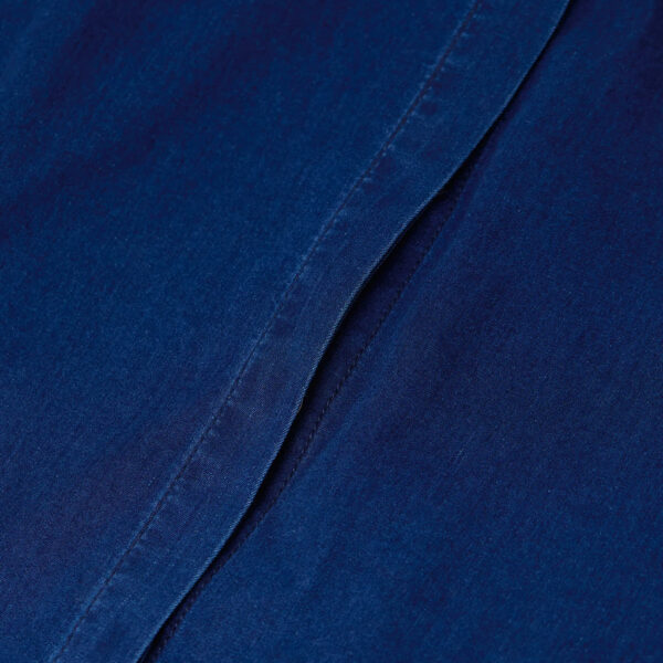 Asymmetric shirt denim dark blue - CLOSED - Image 3