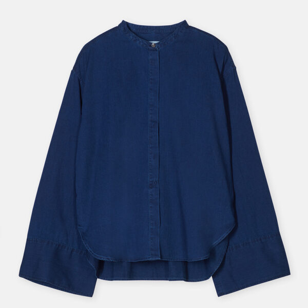 Wide sleeve shirt denim dark blue - CLOSED