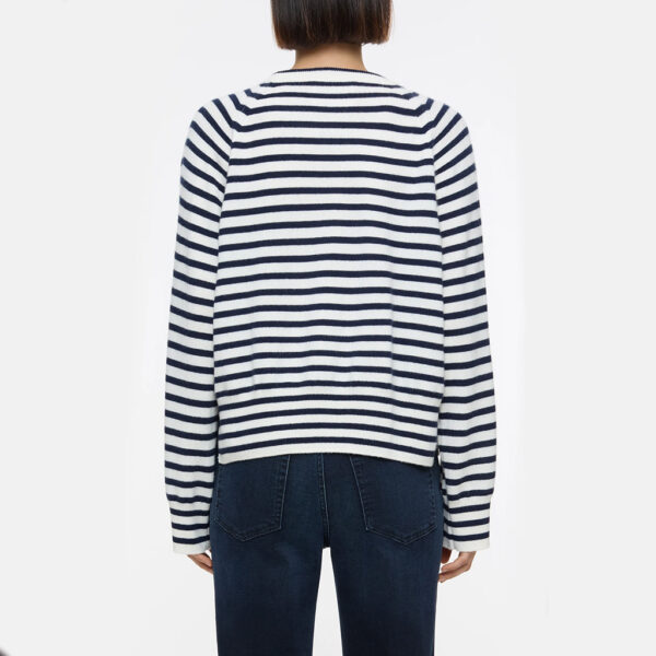 Striped cashmere sweater navy - CLOSED - Image 2