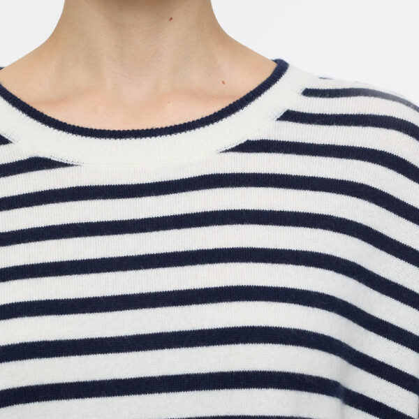 Striped cashmere sweater navy - CLOSED - Image 3