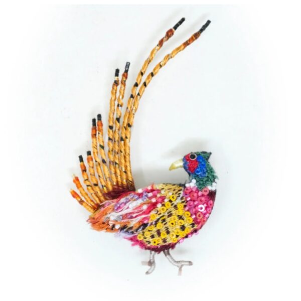 Ring Necked Pheasant Brooch Pin - TROVELORE