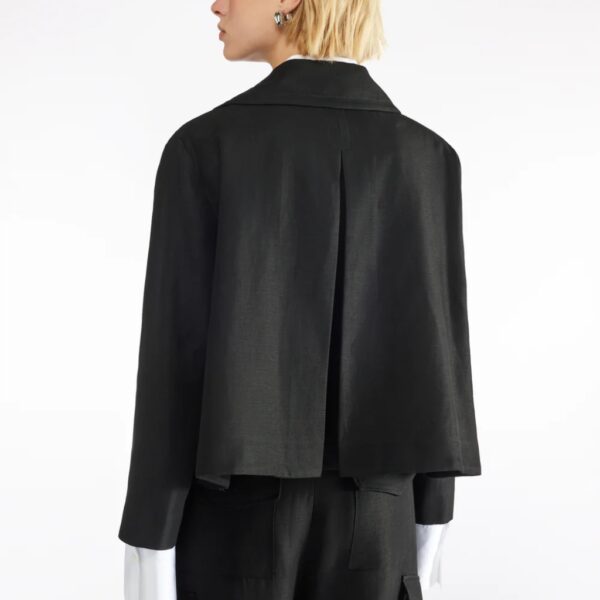 Jacket linen black - LIVIANA CONTI - Image 5