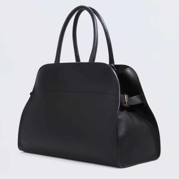 Large handbag leather black - LIVIANA CONTI