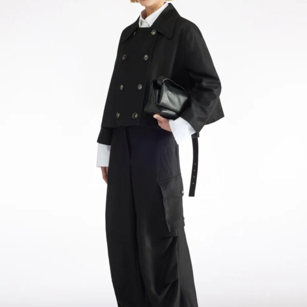 Jacket linen black - LIVIANA CONTI - Image 3