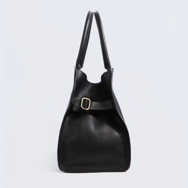 Large handbag leather black - LIVIANA CONTI - Image 3