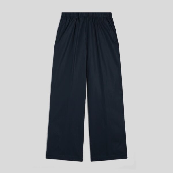 Poplin trouser wide black - ASPESI