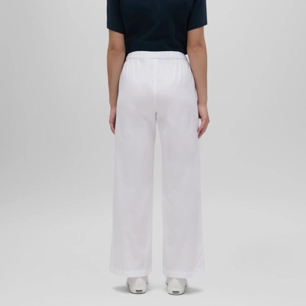 Poplin trouser wide white - ASPESI - Image 3