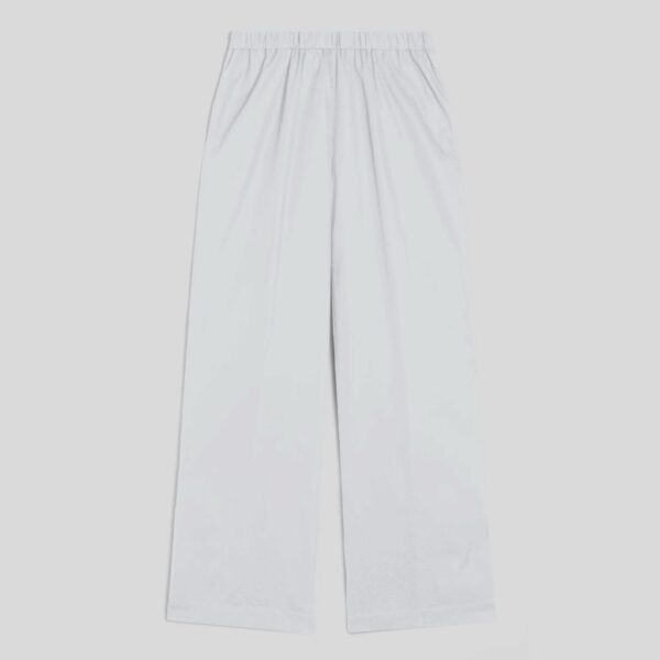 Poplin trouser wide white - ASPESI