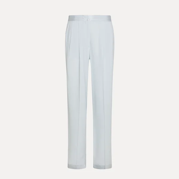 Crêpe wide pants icy blue - FORTE-FORTE - Image 2