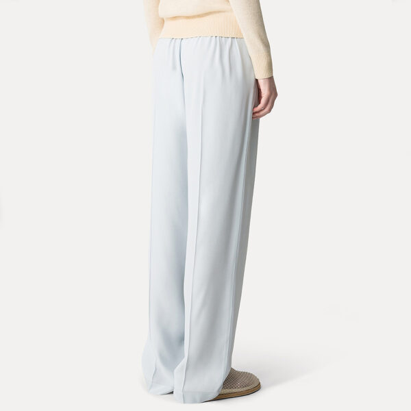 Crêpe wide pants icy blue - FORTE-FORTE - Image 4