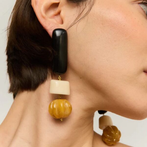 LIPSTICK Earrings black- SITA NEVADO - Image 2