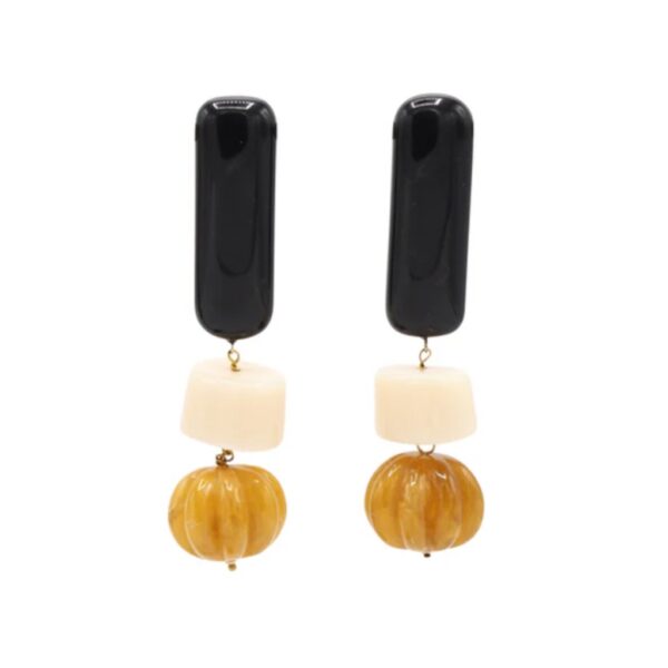 LIPSTICK Earrings black- SITA NEVADO