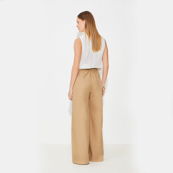 Trousers JACKY wide beige - SUNCOO - Image 5