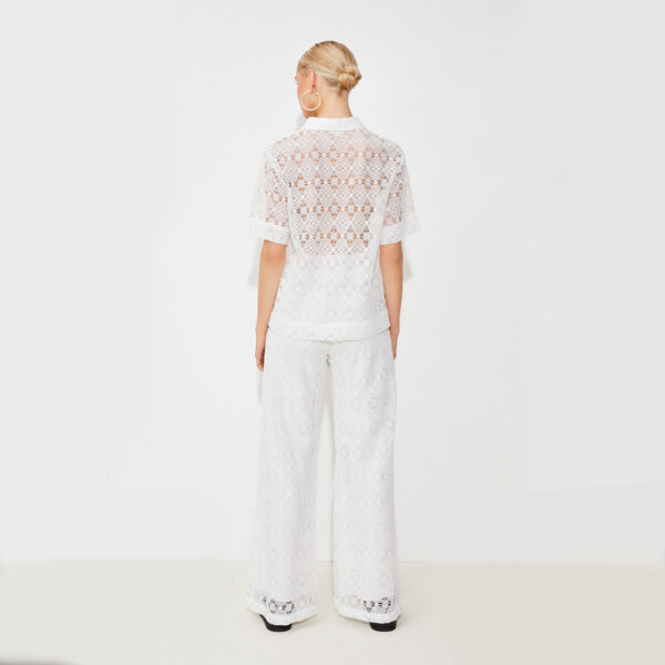 Shirt LALIE lace eggshell - SUNCOO - Image 4