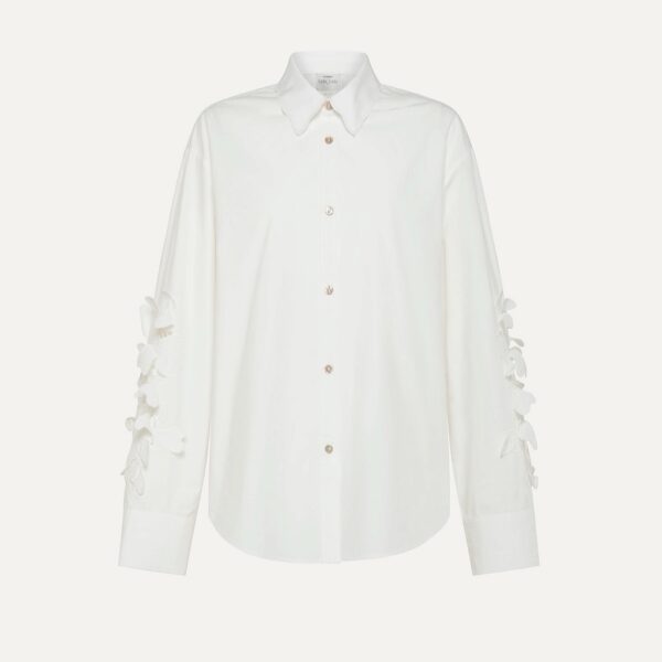 Embroidered shirt white - FORTE_FORTE