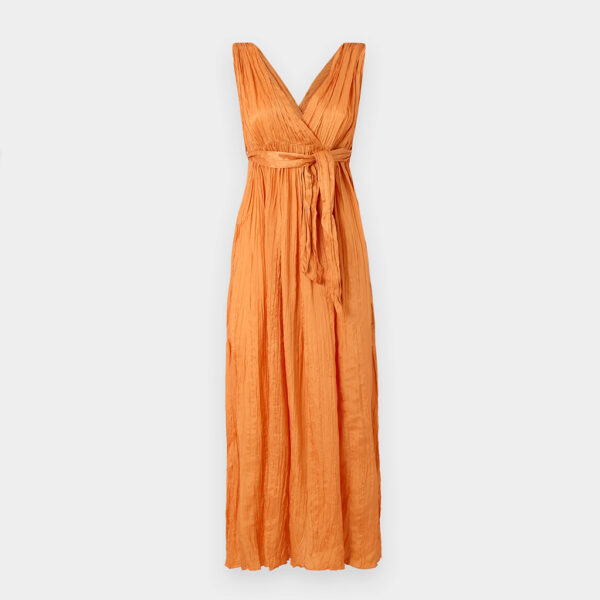 Imposta crinkle dress orange - iBLUES