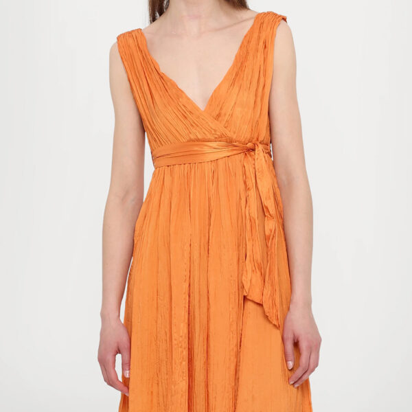 Imposta crinkle dress orange - iBLUES - Image 5